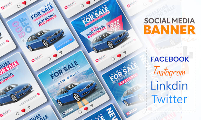 do social media post, facebook ad design, carousels, instagram post, ads design
