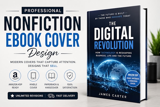 design professional nonfiction amazon KDP book covers