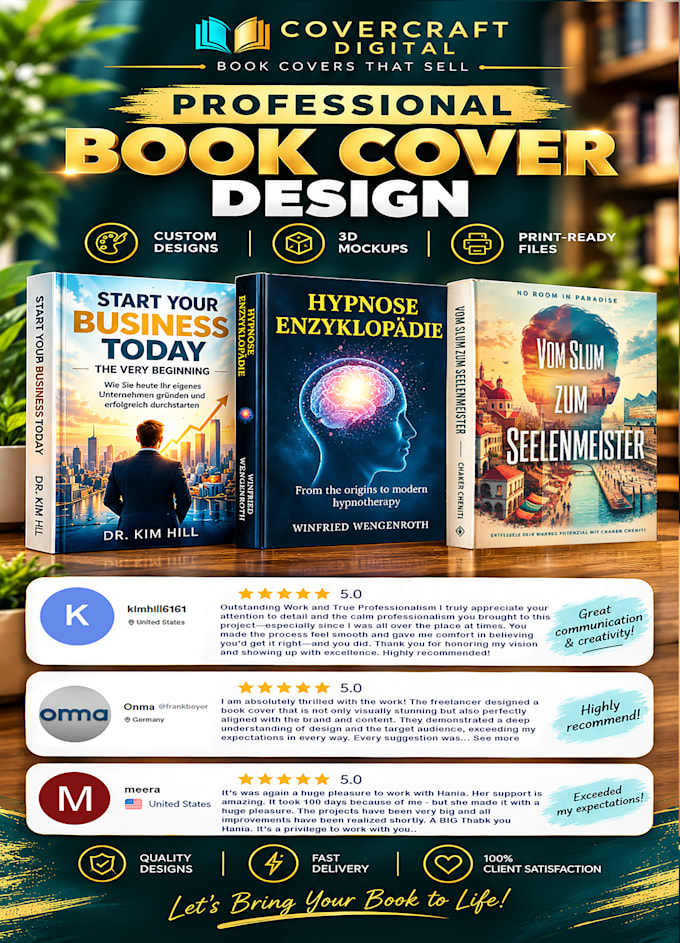 design professional nonfiction book covers for KDP