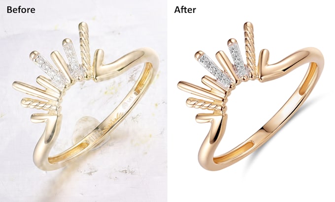do jewelry retouch like 3d quality
