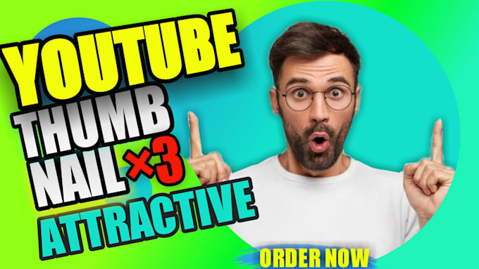 design 3 attractive youtube thumbnails within 12 hours