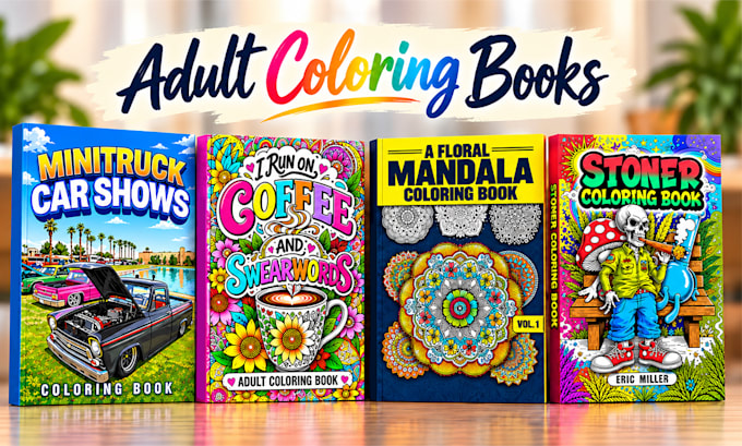 creat coloring book pages amazon KDP interior for kids and adults