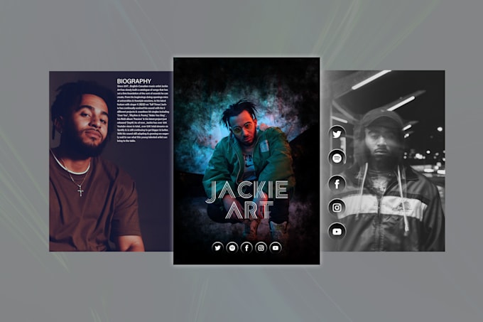 design epk, artist press kit with creative way