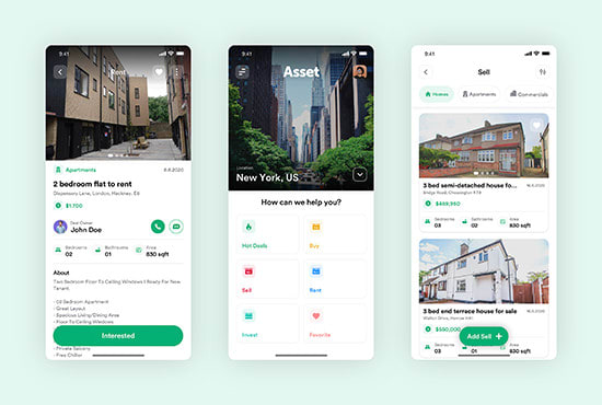 design android UI in figma or adobe xd