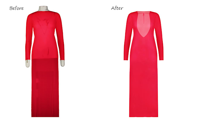 neck joint ghost mannequin apparel photo retouch