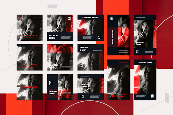 create instagram  feeds, posts, carousel, 3x6 grids