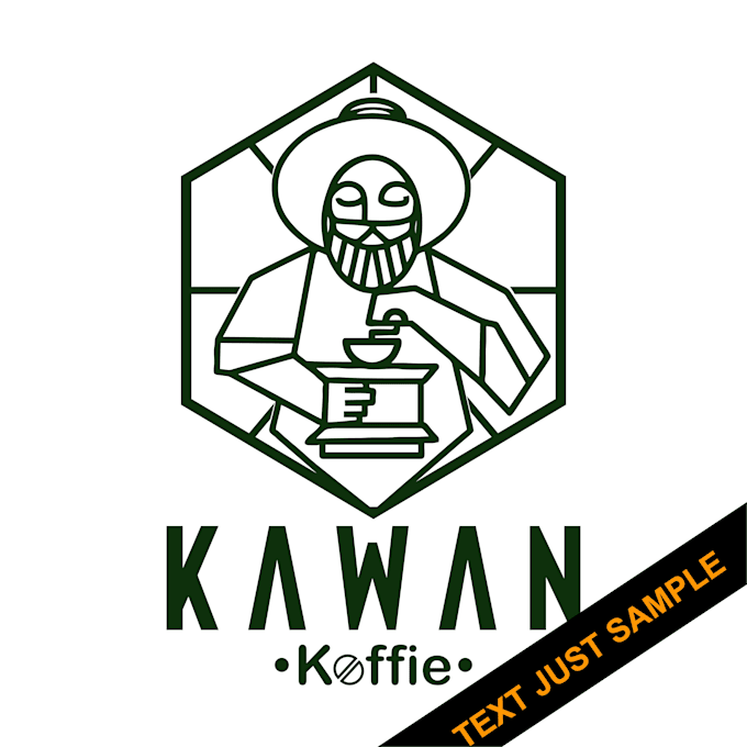 make label design for cup of coffee and other