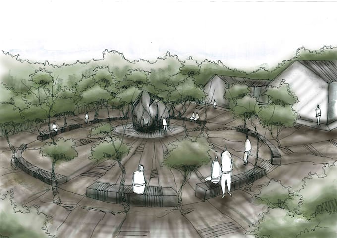 draw perspectives, conceptual sketches, and landscape drawings