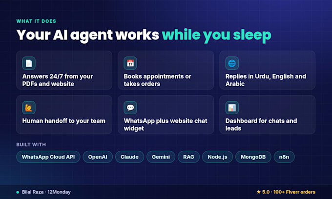 build a whatsapp ai agent and rag chatbot that answers from your docs