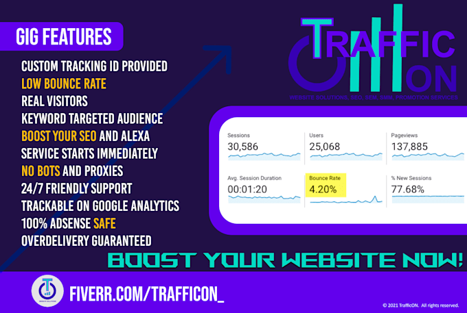 provide crypto and nft niche organic search website traffic