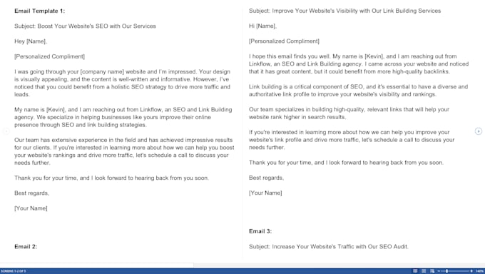 write a high converting cold email sequence for you