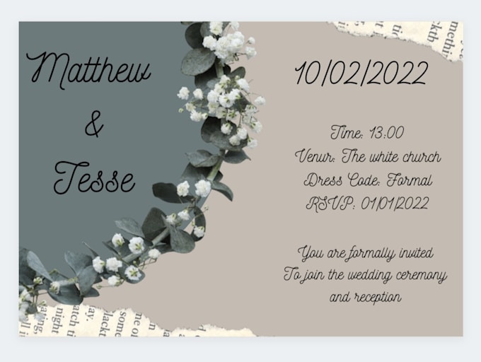 design a custom invitation
