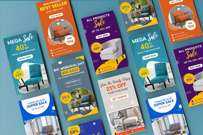 design cover website and social media