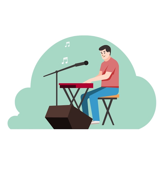 create flat vector illustration for your web and app