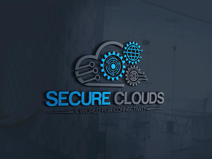do modern technology, cyber, security, tech, cloud logo design