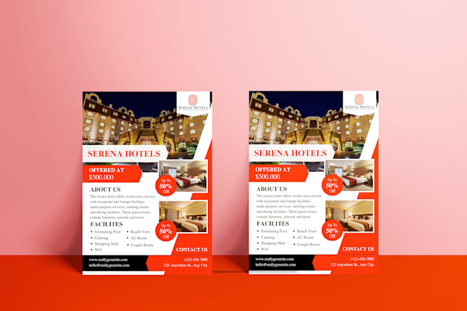 design a business, unique and beautiful flyer