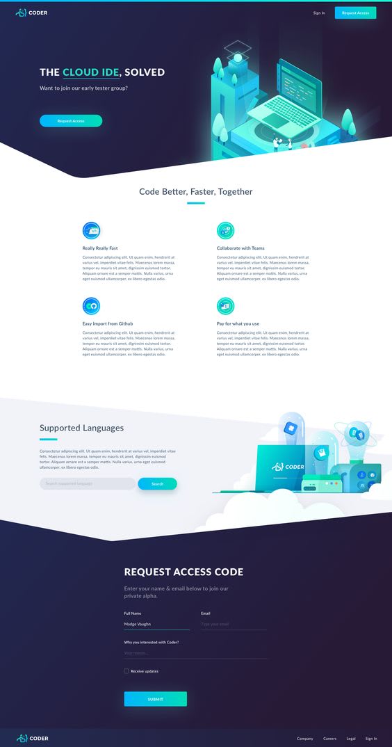design modern responsive and clean website