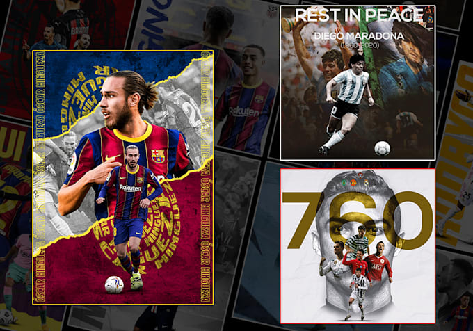 design any sports poster design, wallpapers, banners