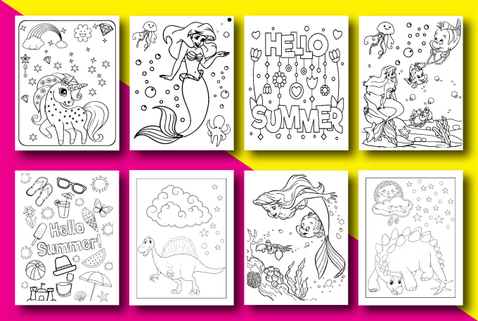 Download Design kids coloring pages, digital colouring pages for ...