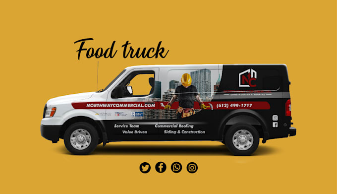 design a professional food truck design