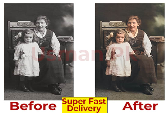 colorize old photo and restore super fast