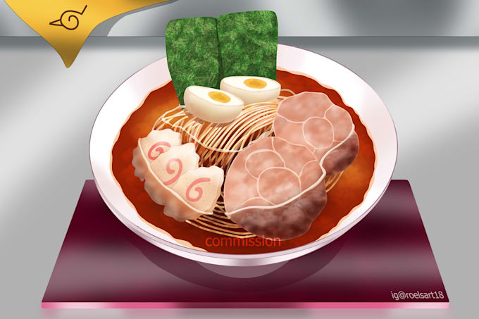 draw cartoon food for animation and game environtment