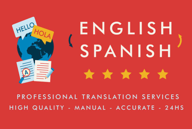 translate english to spanish language or