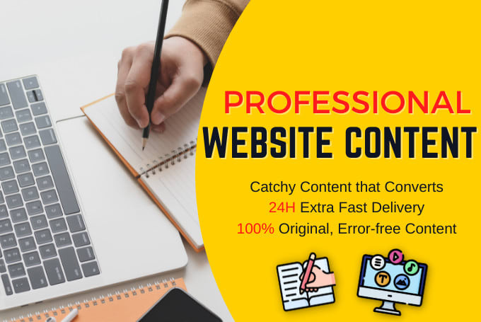 be a professional SEO web content writer for your website