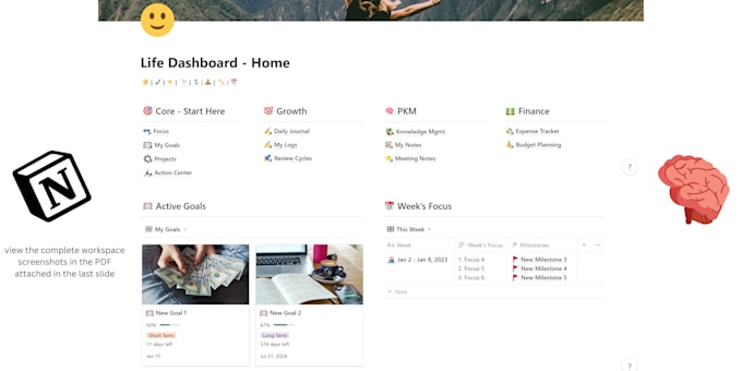 organize your life and work with notion,clickup, ghl,zapier