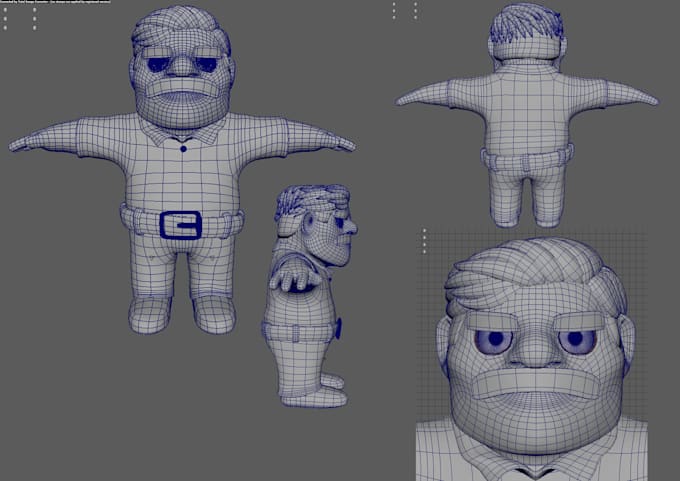 retopo your hipoly 3d models optimized for game or animation