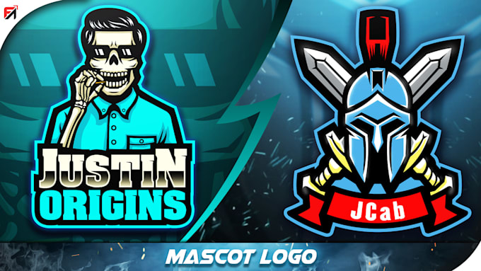 create logo for twitch, youtube, gaming, esports