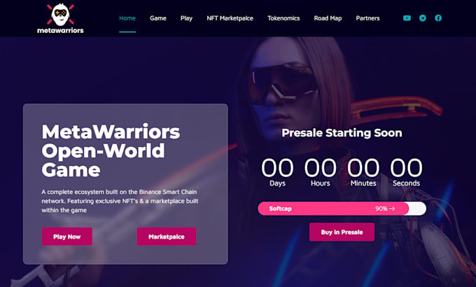 create crypto website, presale dex, token all in one