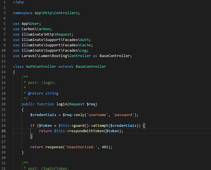 build or fix rest API using laravel or lumen