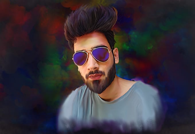 Turn your portrait into printable, realistic digital oil painting by ...