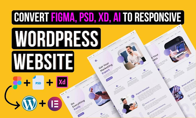 redesign wordpress business website with elementor pro or gutenberg block editor