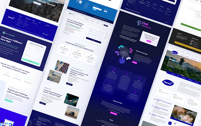 design your landing page or website using figma