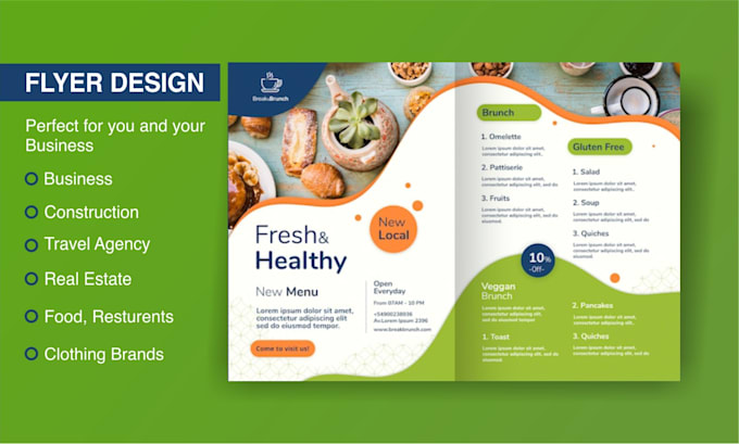 an amazing professional flyer for your business