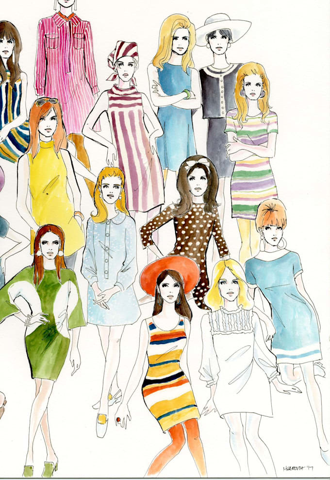 Sketch and illustrate your fashion styles by hand by Merplot Fiverr