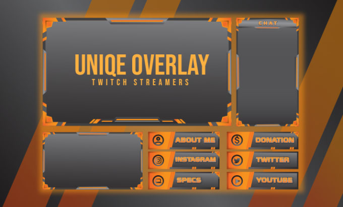 design custom twitch animated overlay