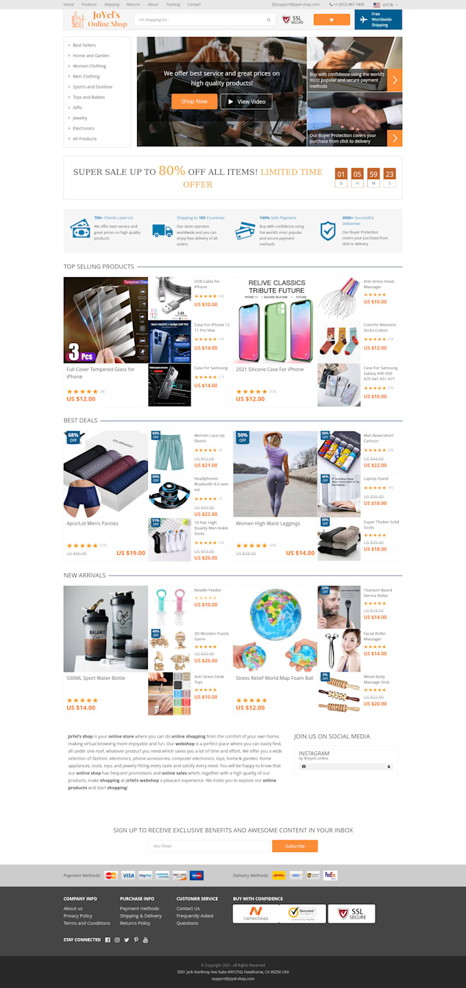 build website or webshop using wordpress