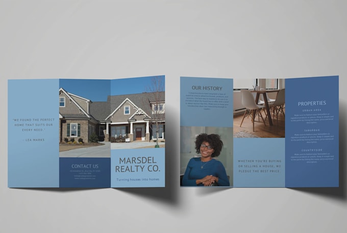 design real estate flyer brochure design