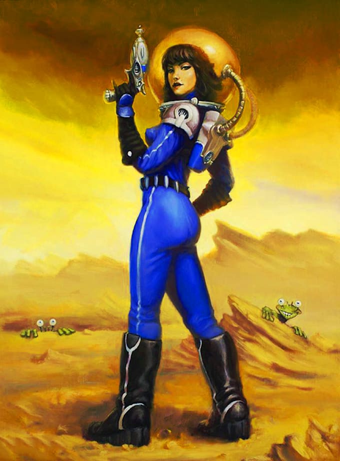 design sci fi art and sci fi character design