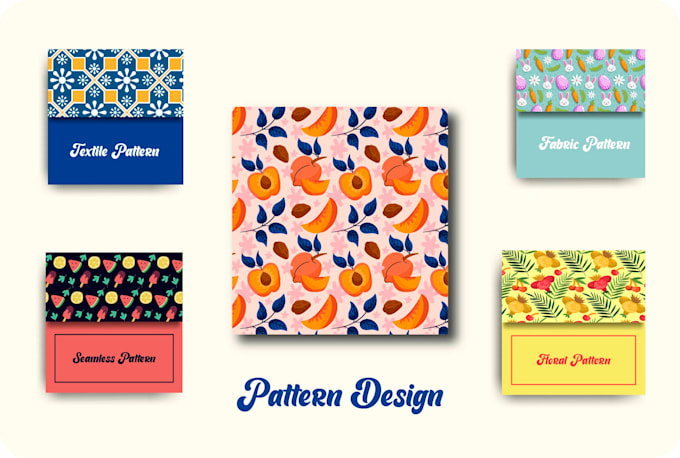 design seamless fabric textile vector repeated patterns creatively