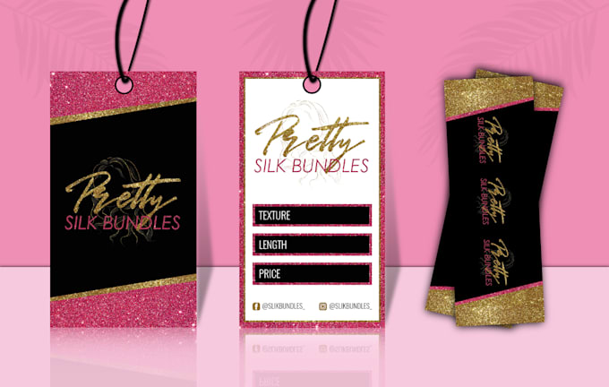 do hangtag, bundle wrap, and label design