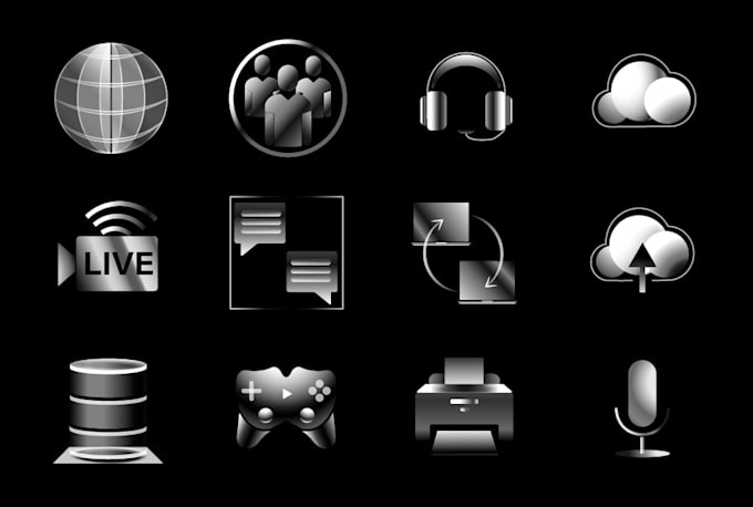 Design your custom icon set by Oshanp1 | Fiverr