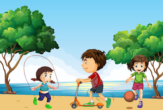 create awesome children book illustration