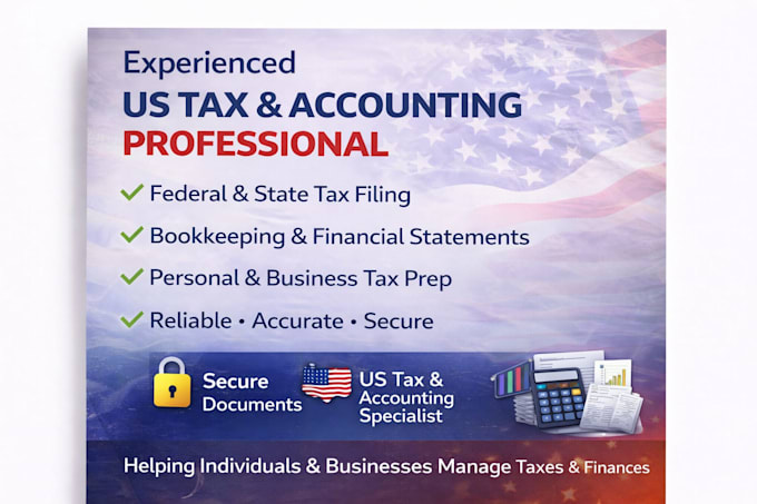 prep federal taxes and create financials