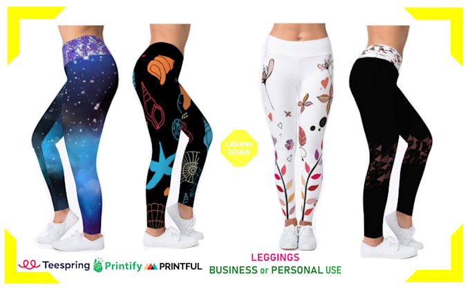 do custom trendy leggings, jogger, yoga pants, legging pattern design
