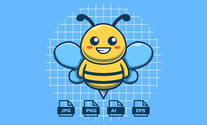 make cute simple 6 animal mascot characters