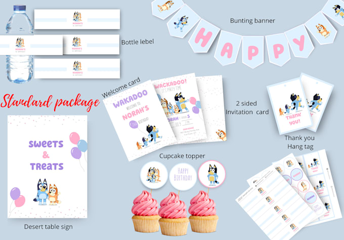 design unique custom party printables for your event party